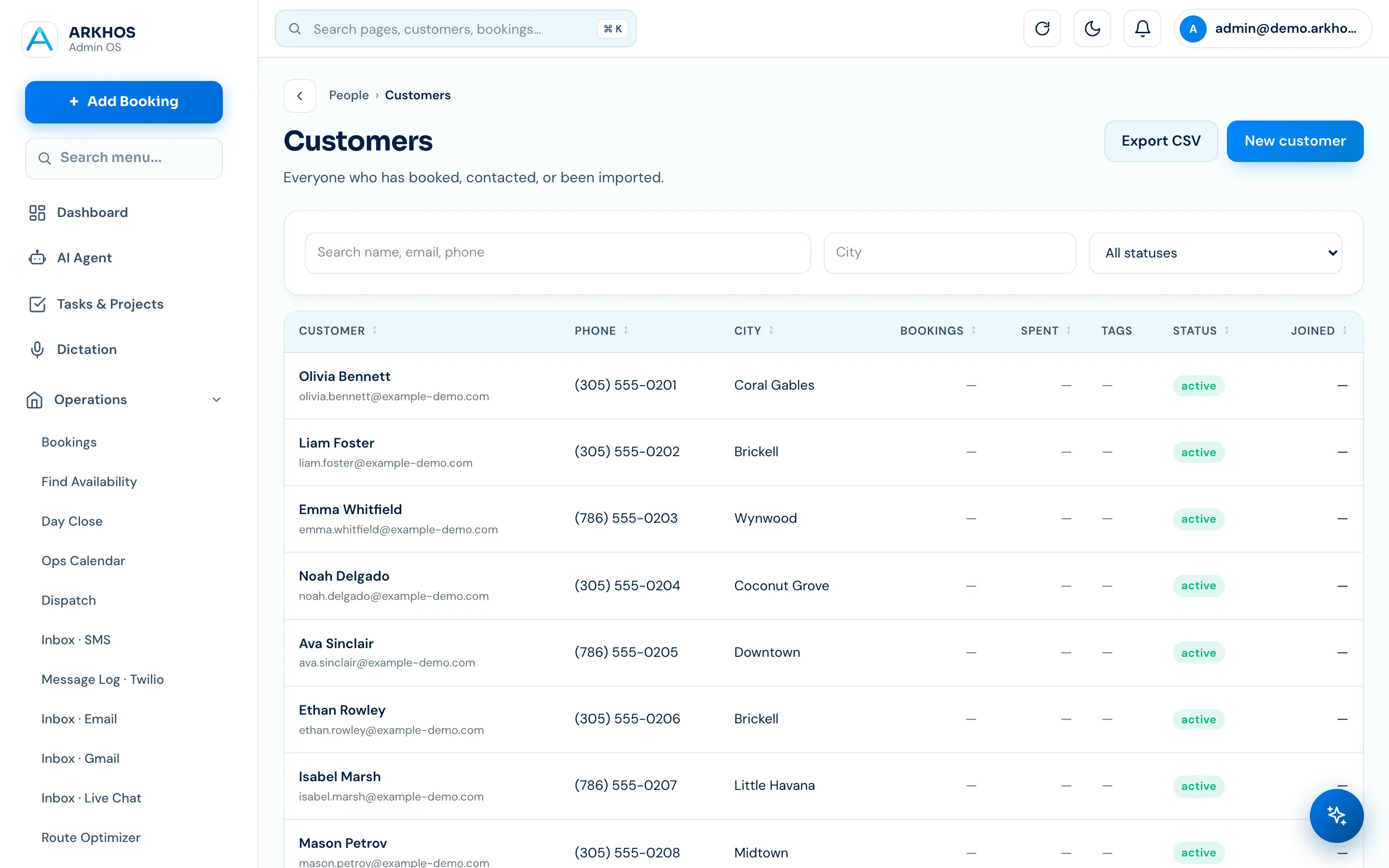 ARKHOS customer CRM